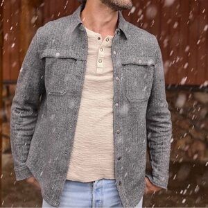 Toad&Co Men's Grey/Black Shirt Jacket